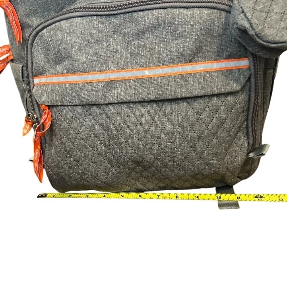 AOMAY‎ Gray Diaper Backpack with Multiple Pockets and Storage